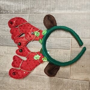 Claire's brand Christmas reindeer headband